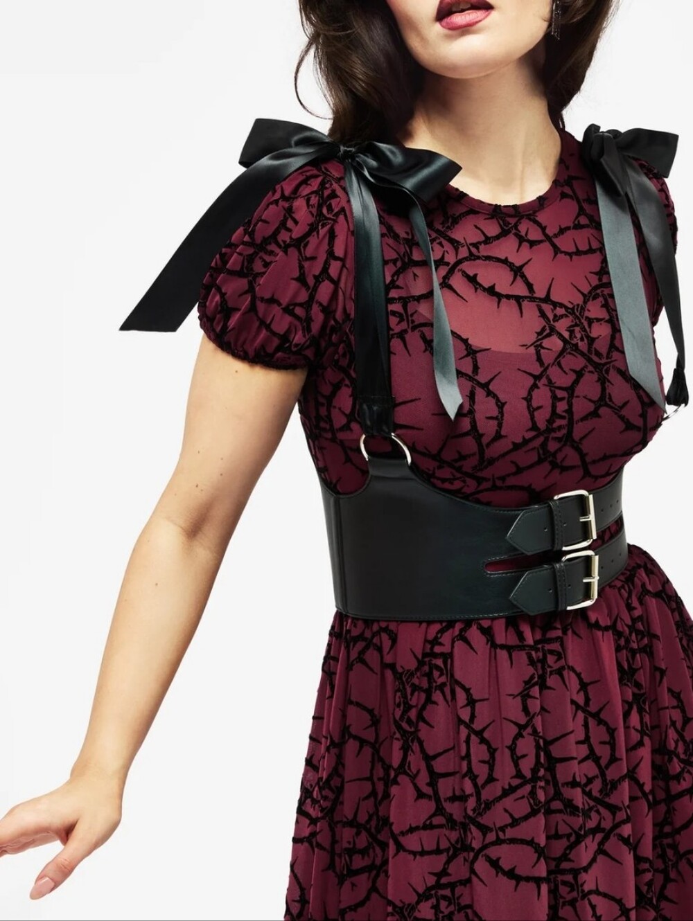 Disturbia Sylph Ribbon Harness L/XL NWOT